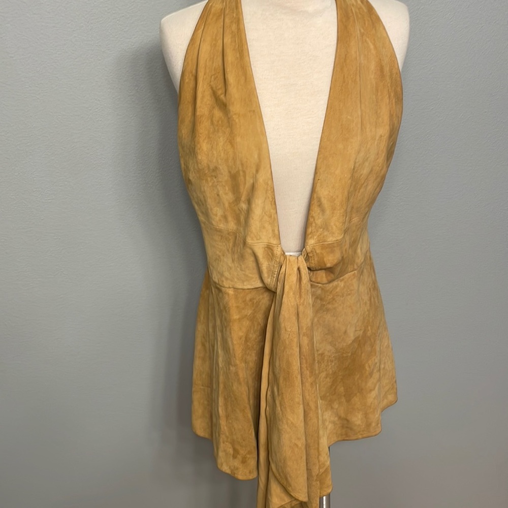 Lafayette 148  suede vest/shirt size 6